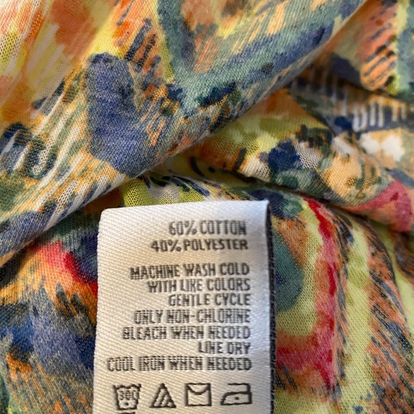 AMERICAN RAG SUNDRESS W/ HANDKERCHIEF HEM PASTELS SIZE L Spring / Summer Wow! - Picture 10 of 12